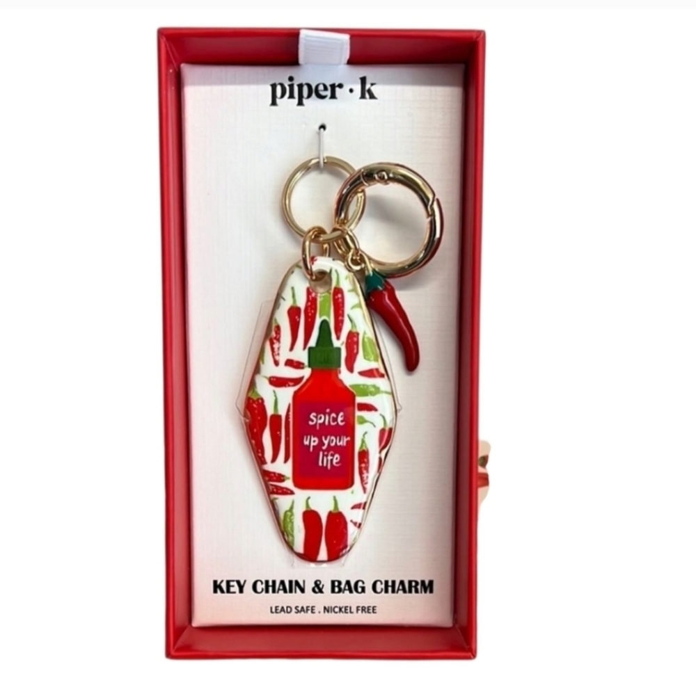 Piper K “Spice Up Your Life” Chili 🌶️ Pepper Bag Charm